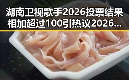湖南卫视歌手2026投票结果相加超过100引热议 2026年度票房亚军《给阿嬷的情书》表现强劲